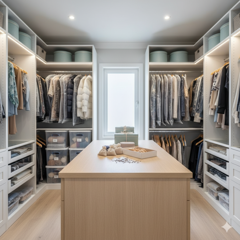 Depozitarea hainelor de sezon fără mirosuri pentru o casă organizată