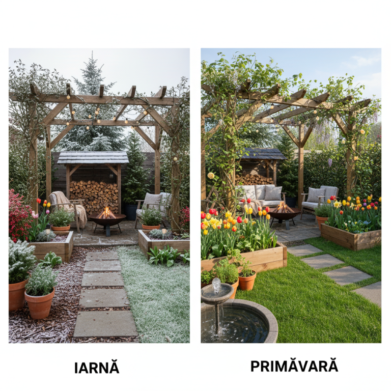 Idei practice de amenajare in grădină pentru iarnă și primăvară
