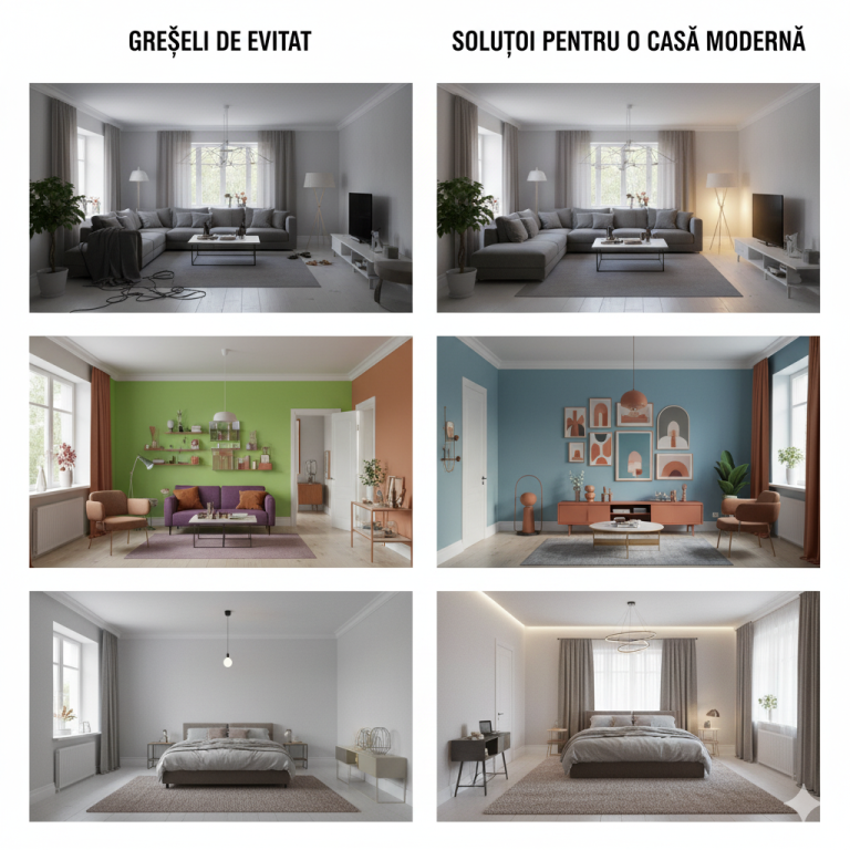 Top greșeli de design interior pe care să le eviți în orice locuință și soluții pentru o casă modernă